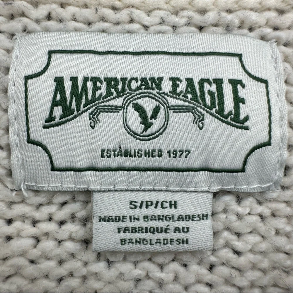 Women's American Eagle Knit Sweater Dress Stripes Collared sz Small - Picture 8 of 8